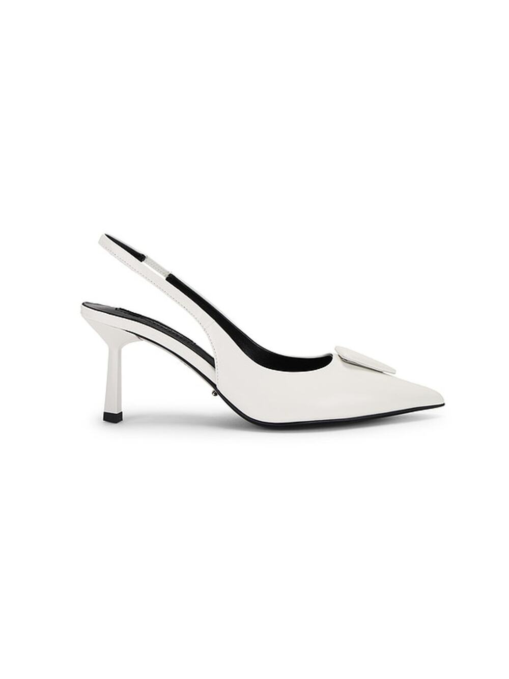 Tony Bianco Sleek White Hi Shine Bertie Slingback Pumps Size 10